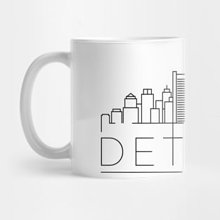 Detroit Minimal Skyline Mug